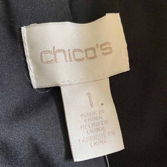 Chicos NWT Leopard Puffer Vest Faux Fur Neck Full Zip Velvet Print Size 1 Black - Picture 3 of 7